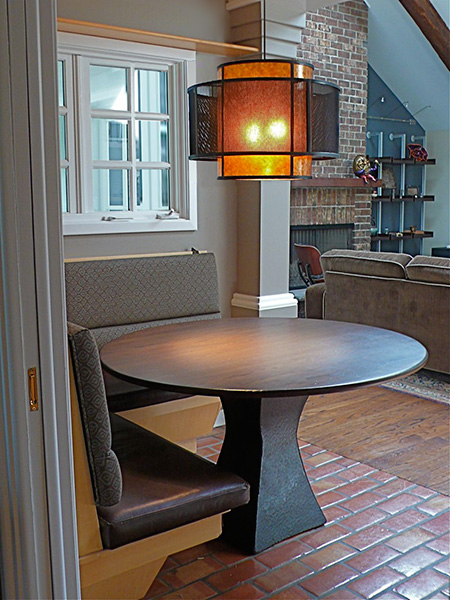 Hand Forged/Textured Pedestal Table Base @ Froy’s Kitchen