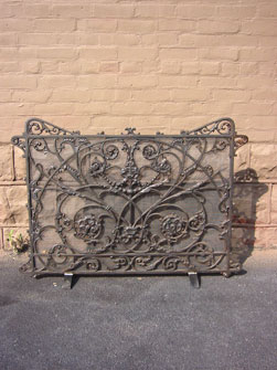 Cast Iron Grill into Firaplace Screen
